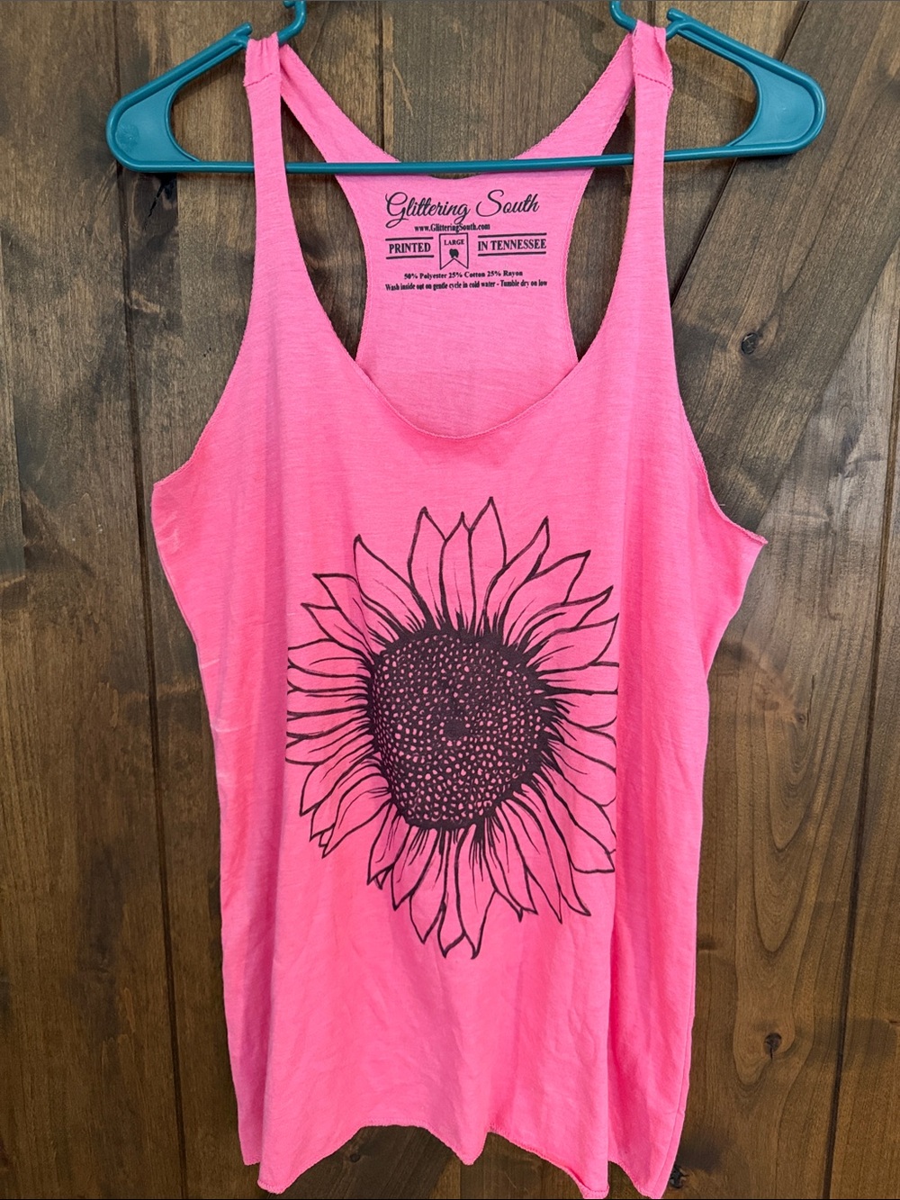 Pink Sunflower Tank Top - Women's